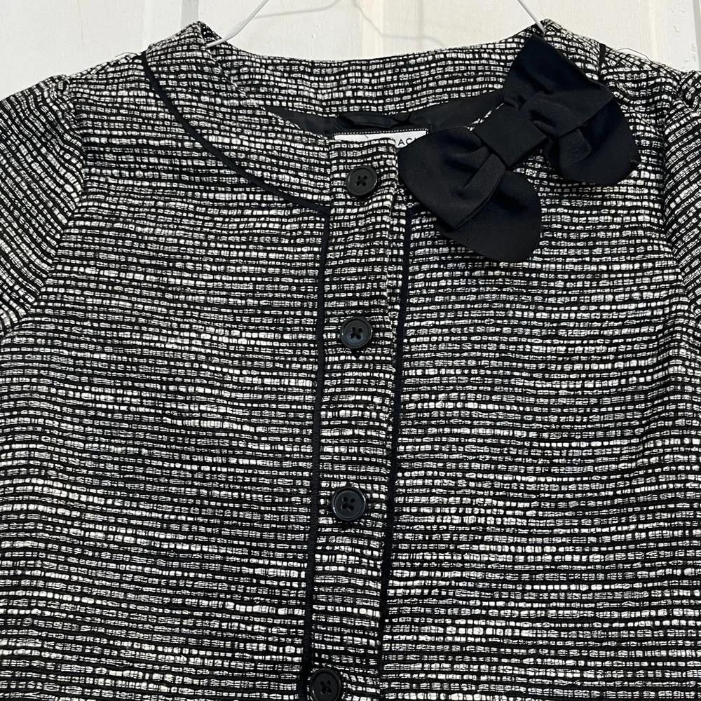 Janie and Jack girls Black & White Tweed blazer/jacket in size 12